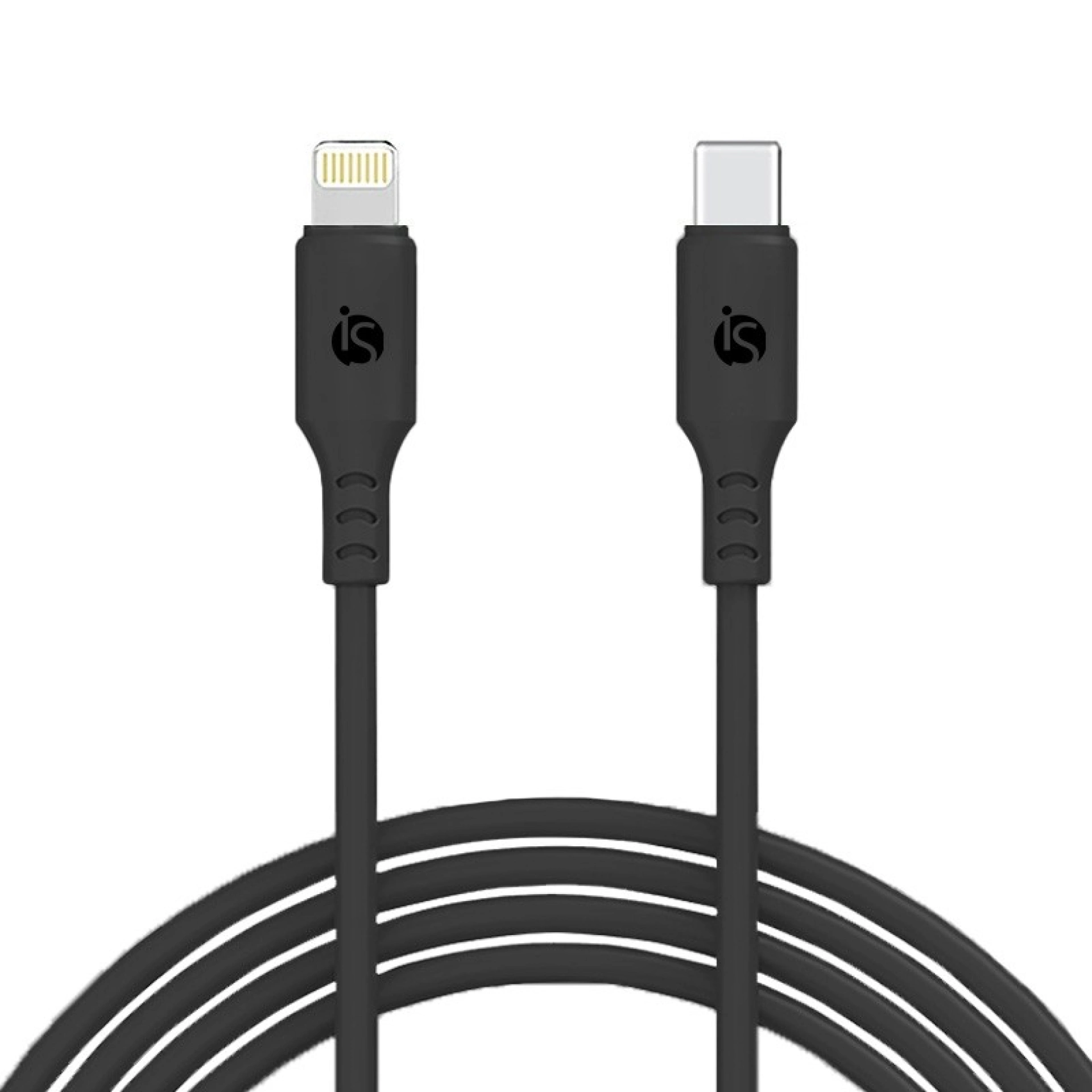 Cabo Silicone Líquido USB-C - Lightning 1 m Preto