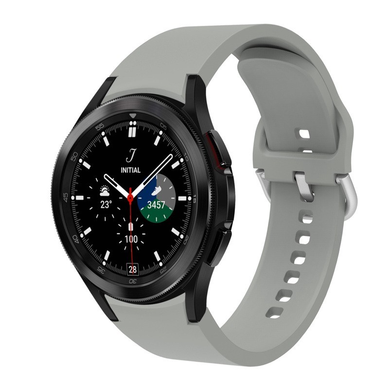 Bracelete Silicone Samsung Watch Cinza Galaxy 4