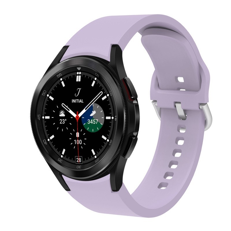 Bracelete Silicone Samsung Watch Lavanda Galaxy 5 Pro