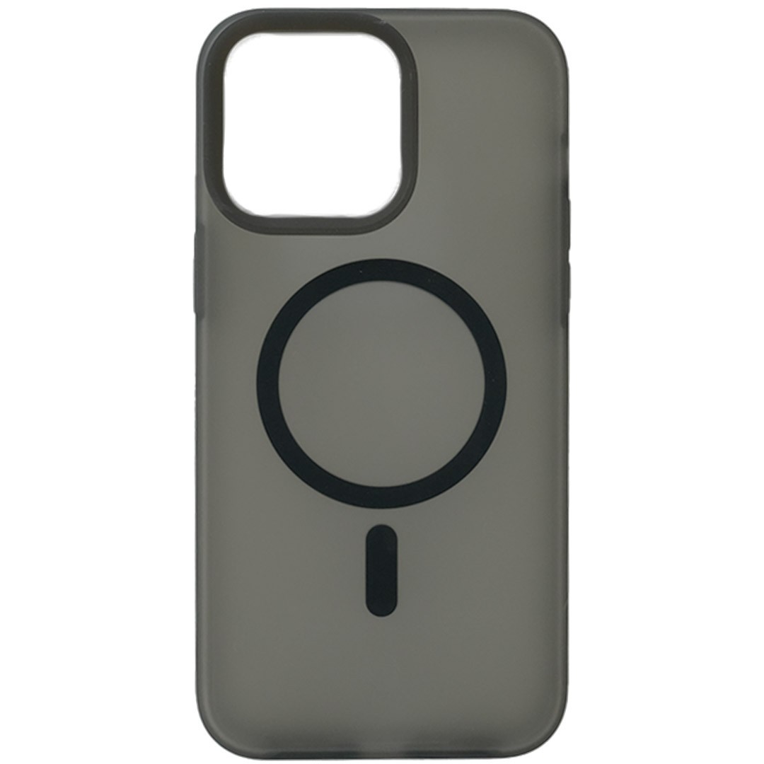 Coque Transparent Coloré MagSafe iPhone 15 Pro Max Noir