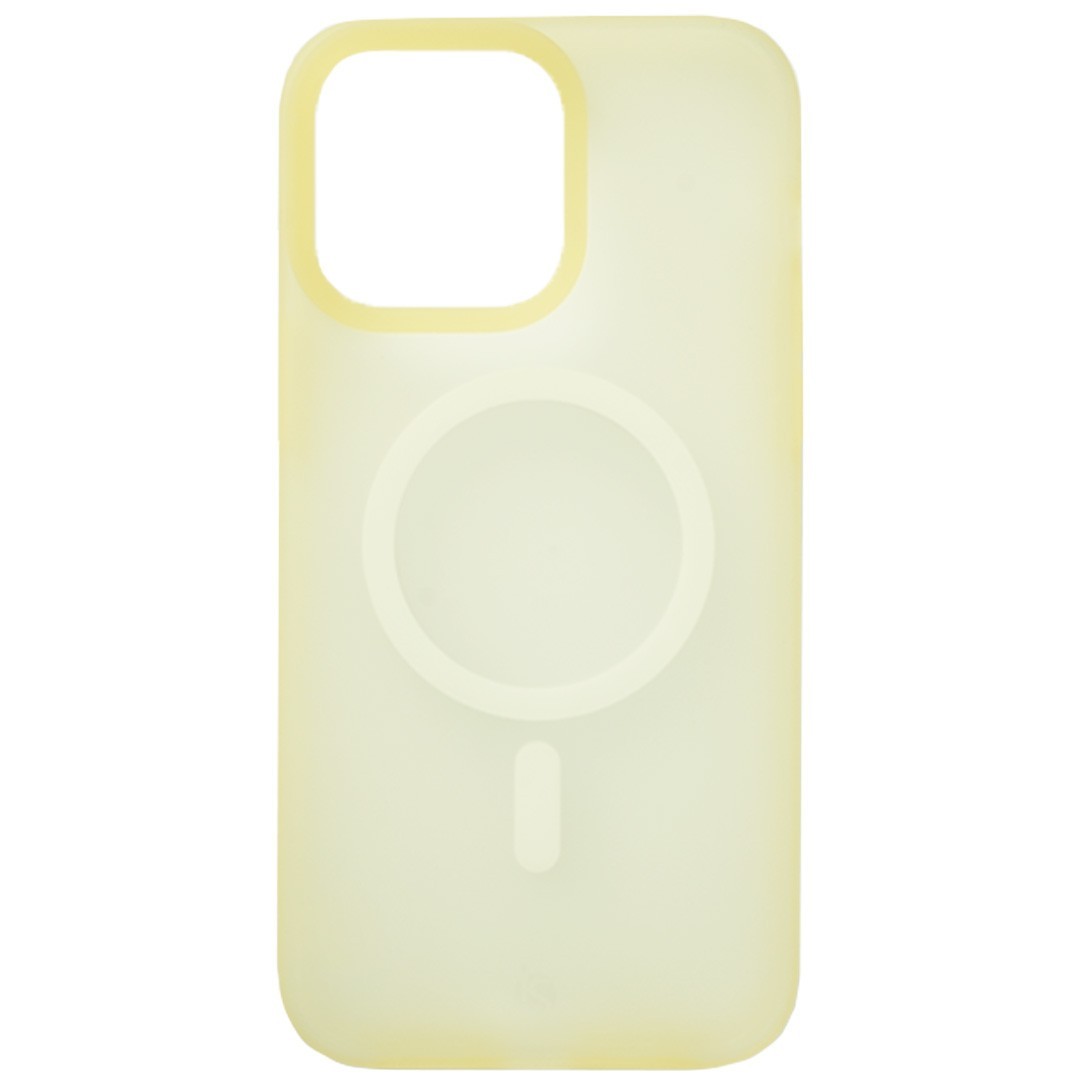 Funda Transparente Colorida MagSafe Amarillo iPhone 13 Pro Max
