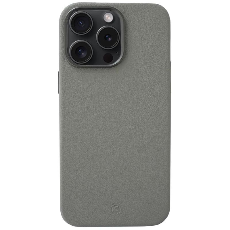 Coque en cuir MagSafe Gris iPhone 14 Pro Max