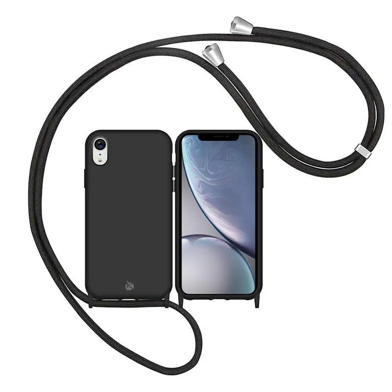 Coque avec Cordon iPhone XR Noir