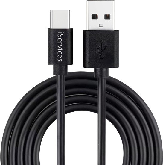 Cable USB-C 1 m 2A Negro