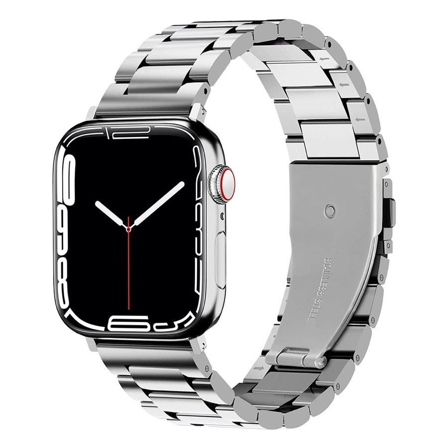 Bracelete Metálica Apple Watch 42/44/45mm Prateado