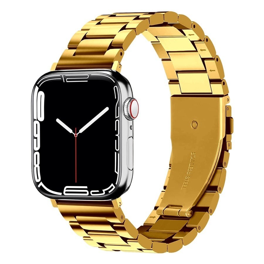 Bracelete Metálica Apple Watch 42/44/45mm Gold
