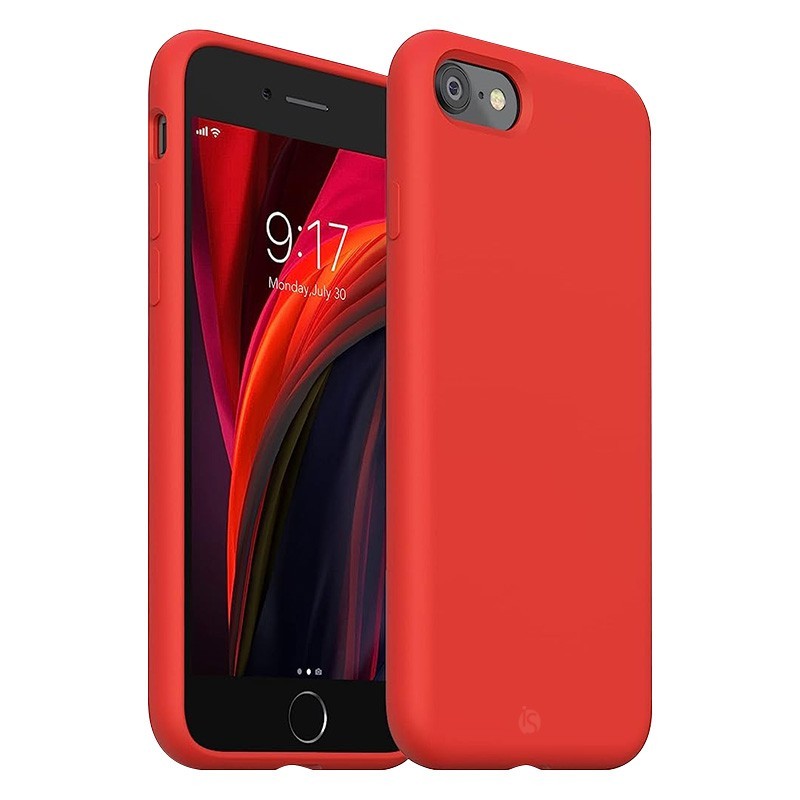 Funda en Silicona Líquida Magsafe iPhone SE 2022 Rojo