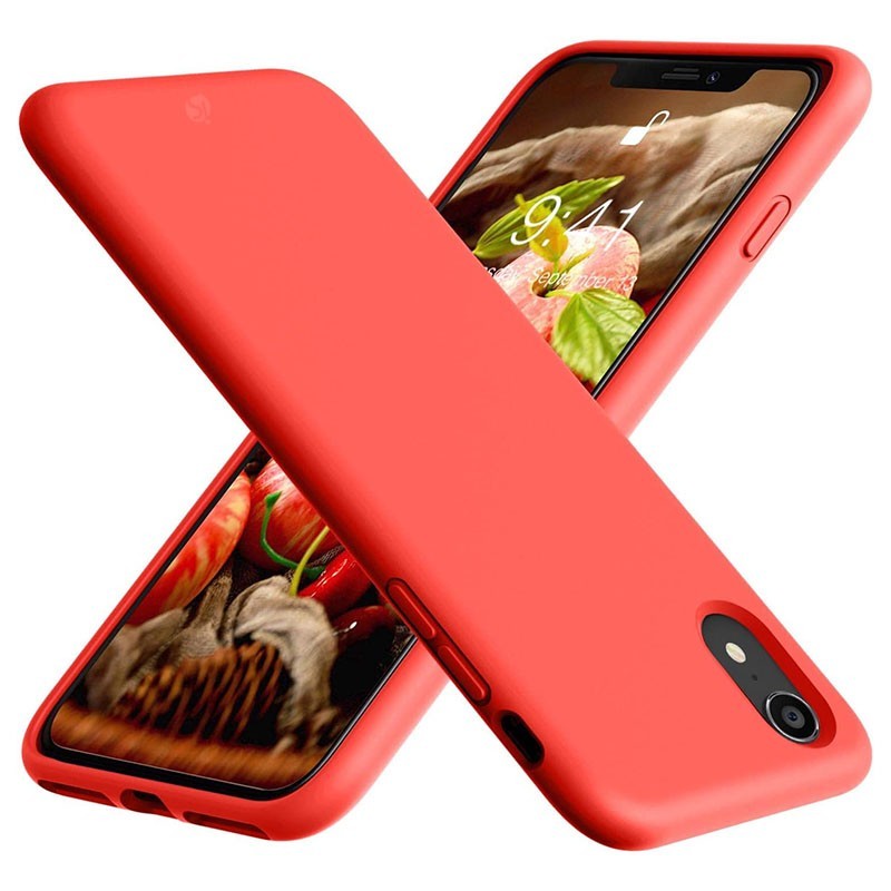 Funda en Silicona Líquida Magsafe iPhone XR Rojo