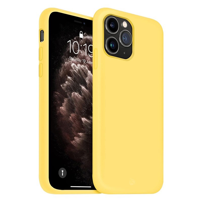 Funda en Silicona Líquida Magsafe iPhone Amarillo 11 Pro Max