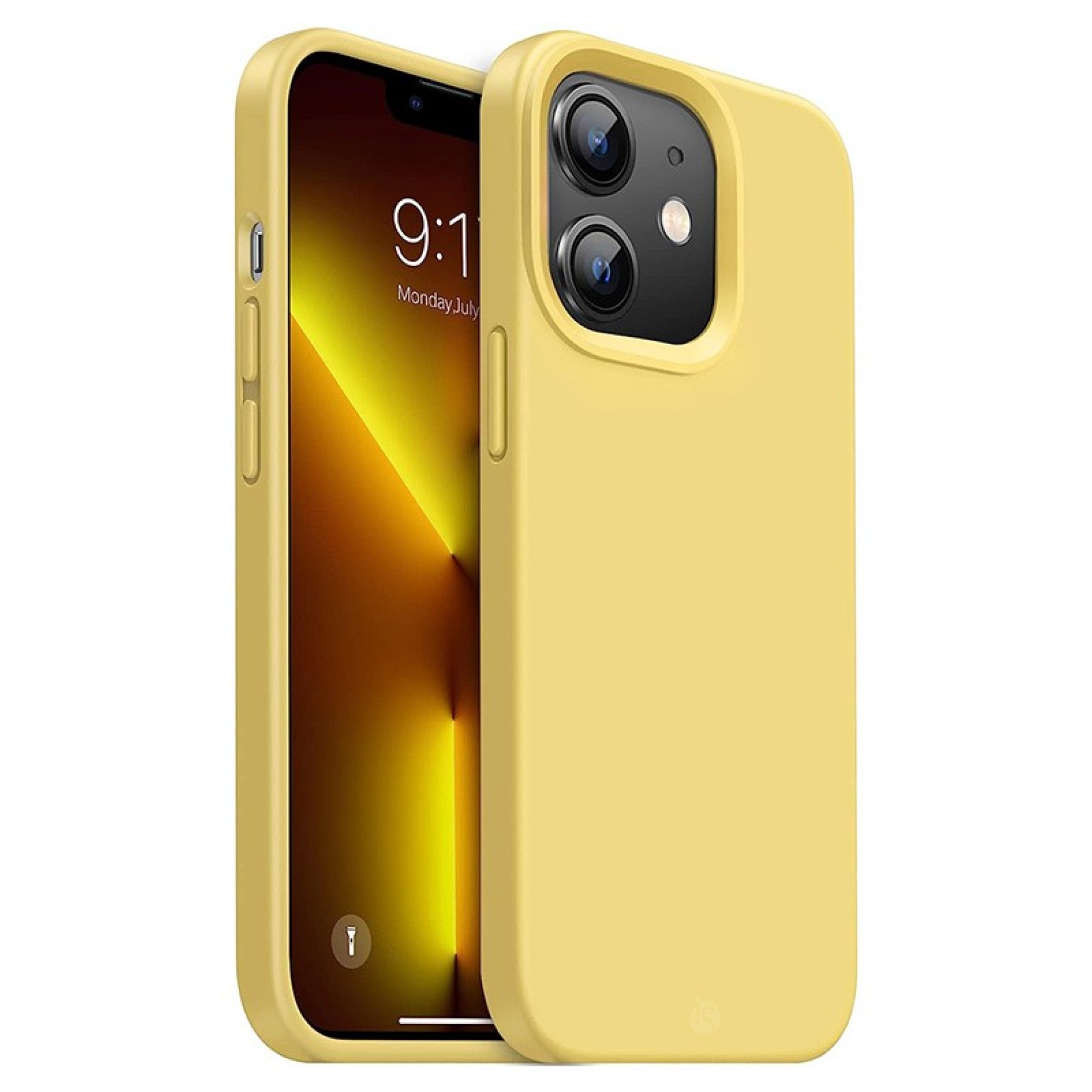 Coque en Silicone Liquide Magsafe pour iPhone 11 Jaune