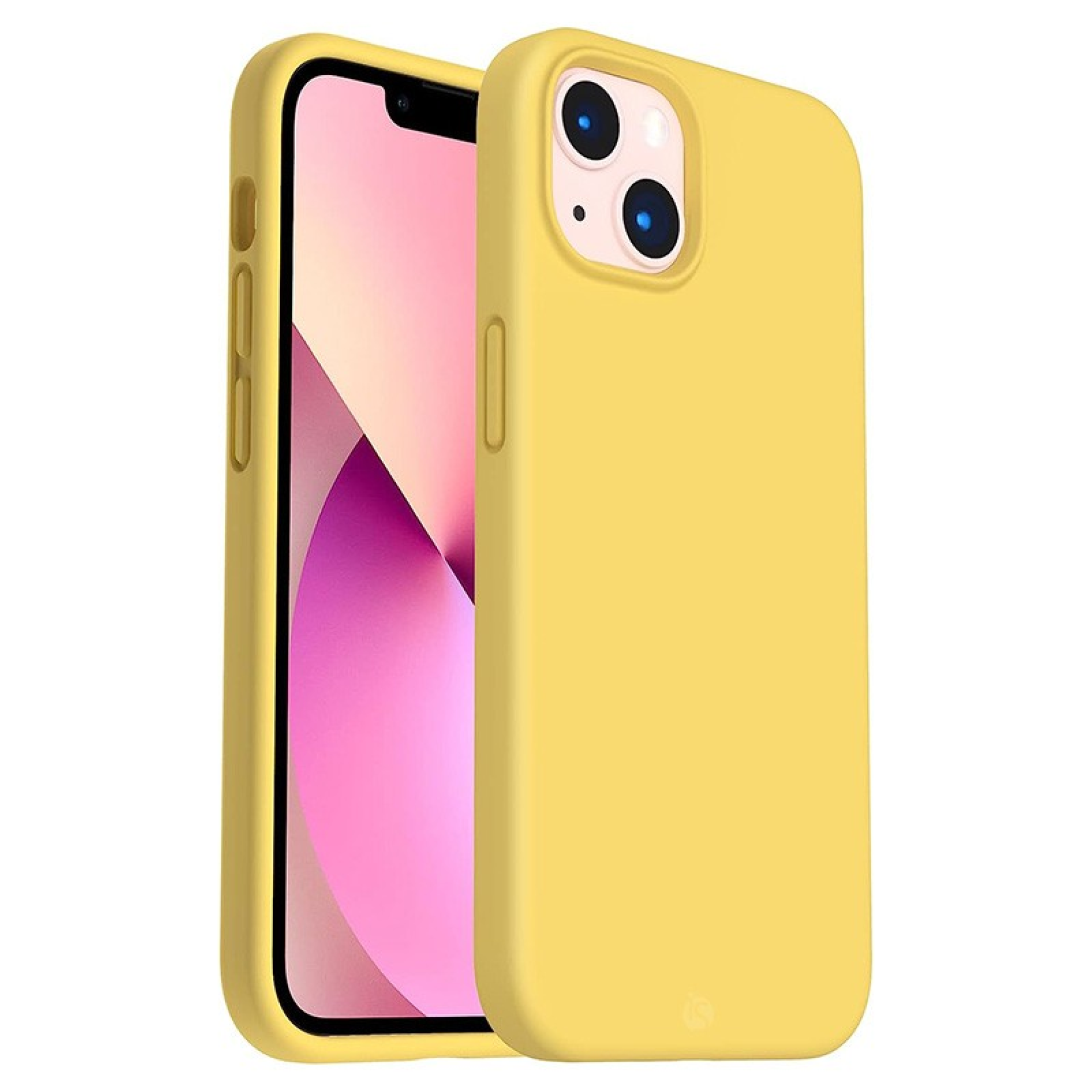 Funda en Silicona Líquida Magsafe iPhone Amarillo 14