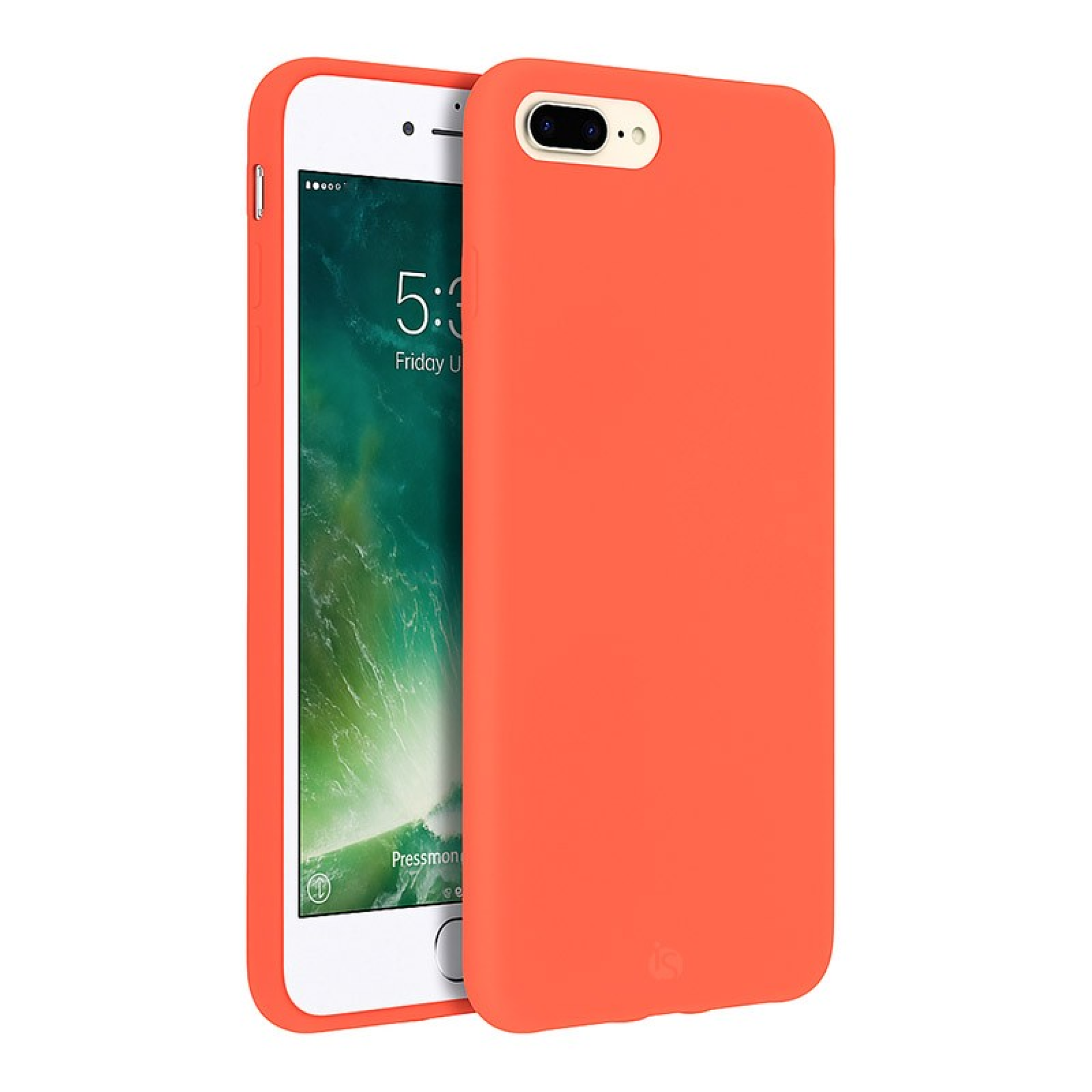 Coque en Silicone Liquide Magsafe pour iPhone 8 Plus Orange