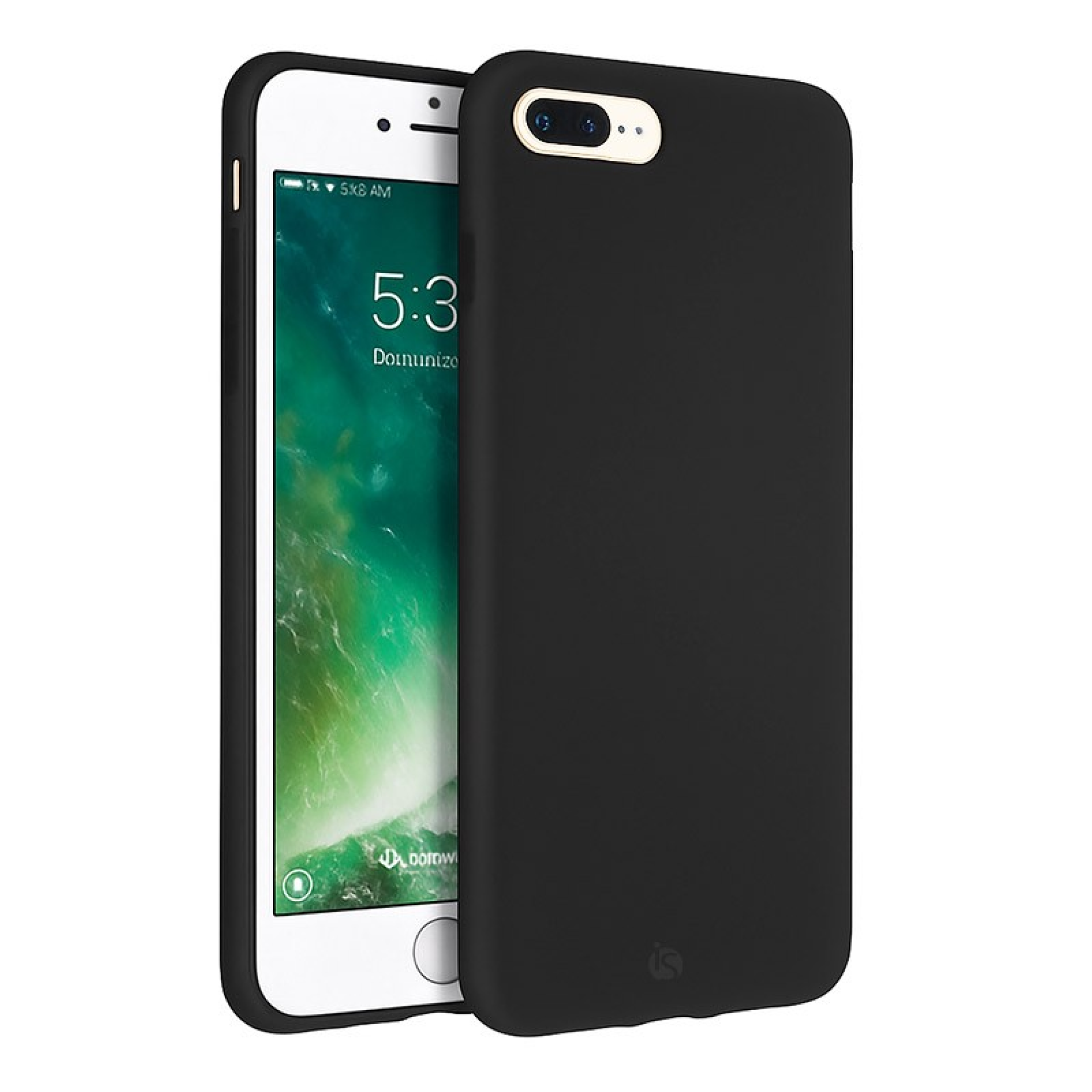 Coque en Silicone Liquide Magsafe pour iPhone 8 Plus Noir
