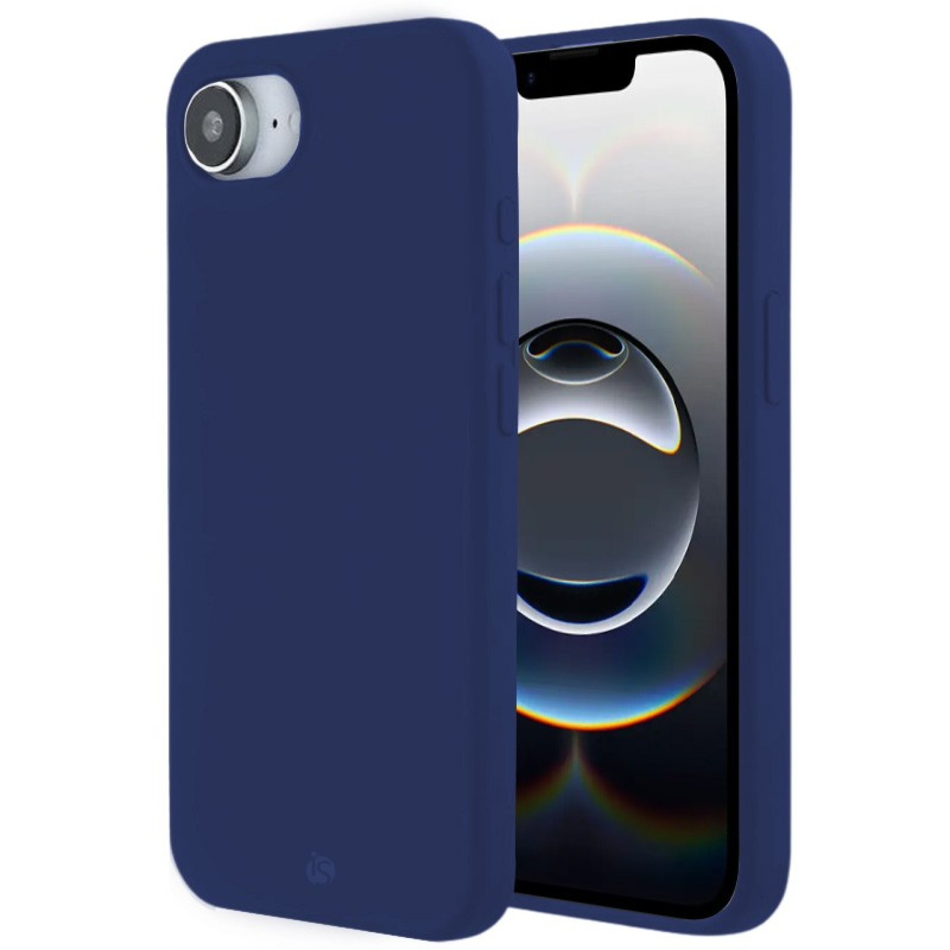 Coque en Silicone Liquide Magsafe pour iPhone Bleu 17e