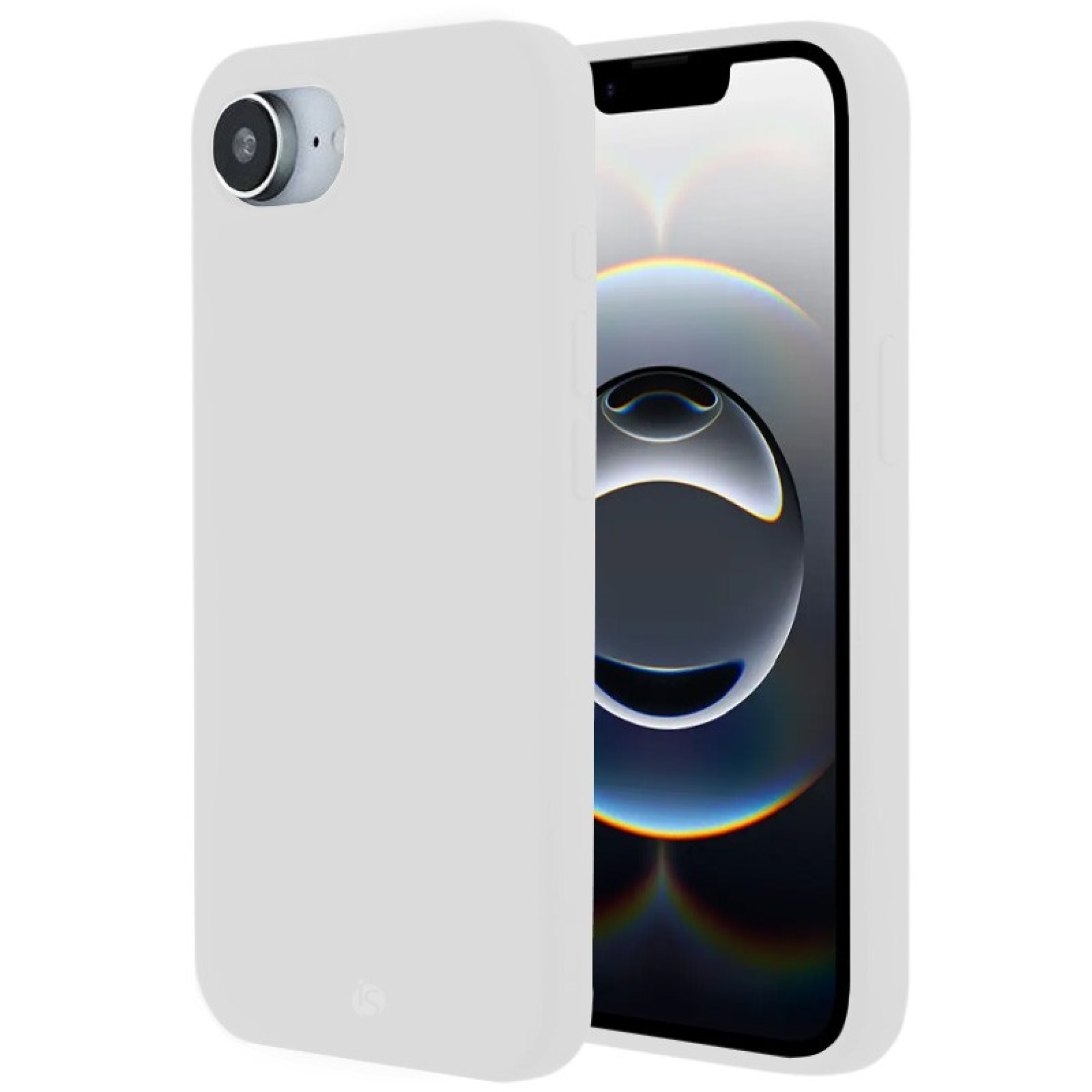 Coque en Silicone Liquide Magsafe pour iPhone Blanc 16e