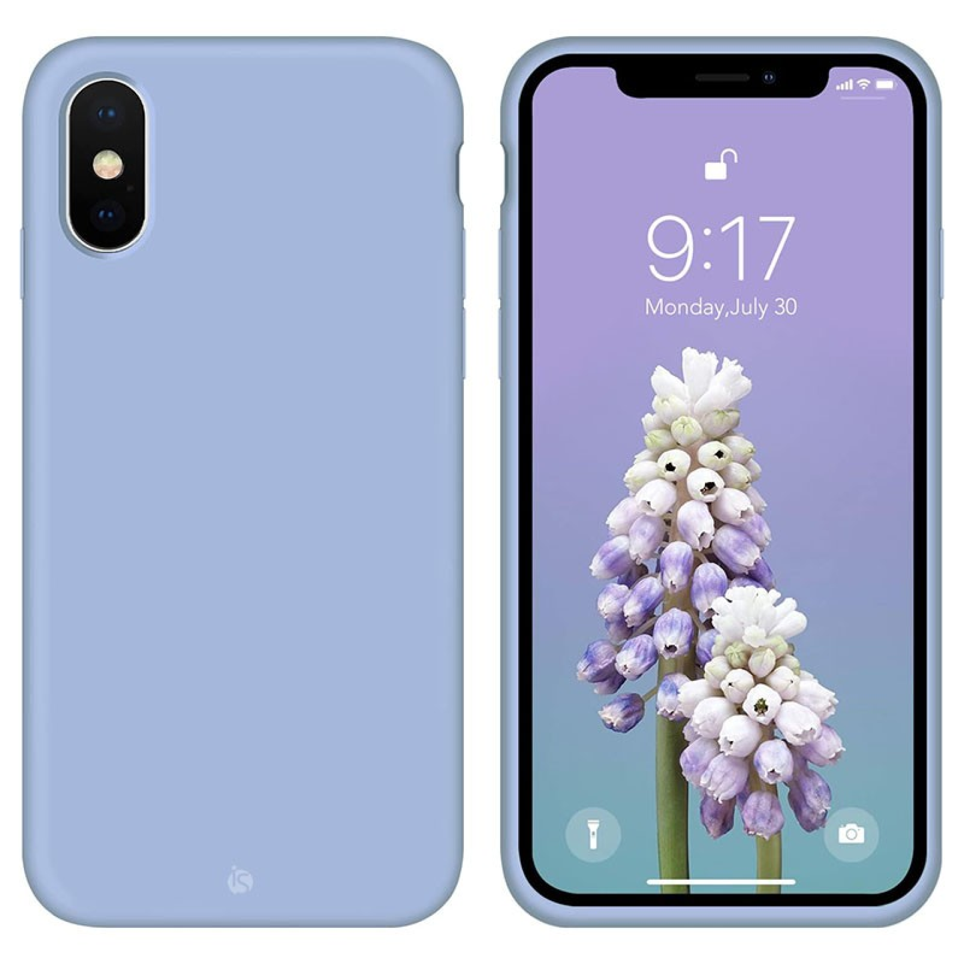 Coque en Silicone Liquide Magsafe pour iPhone XS Max Lavande