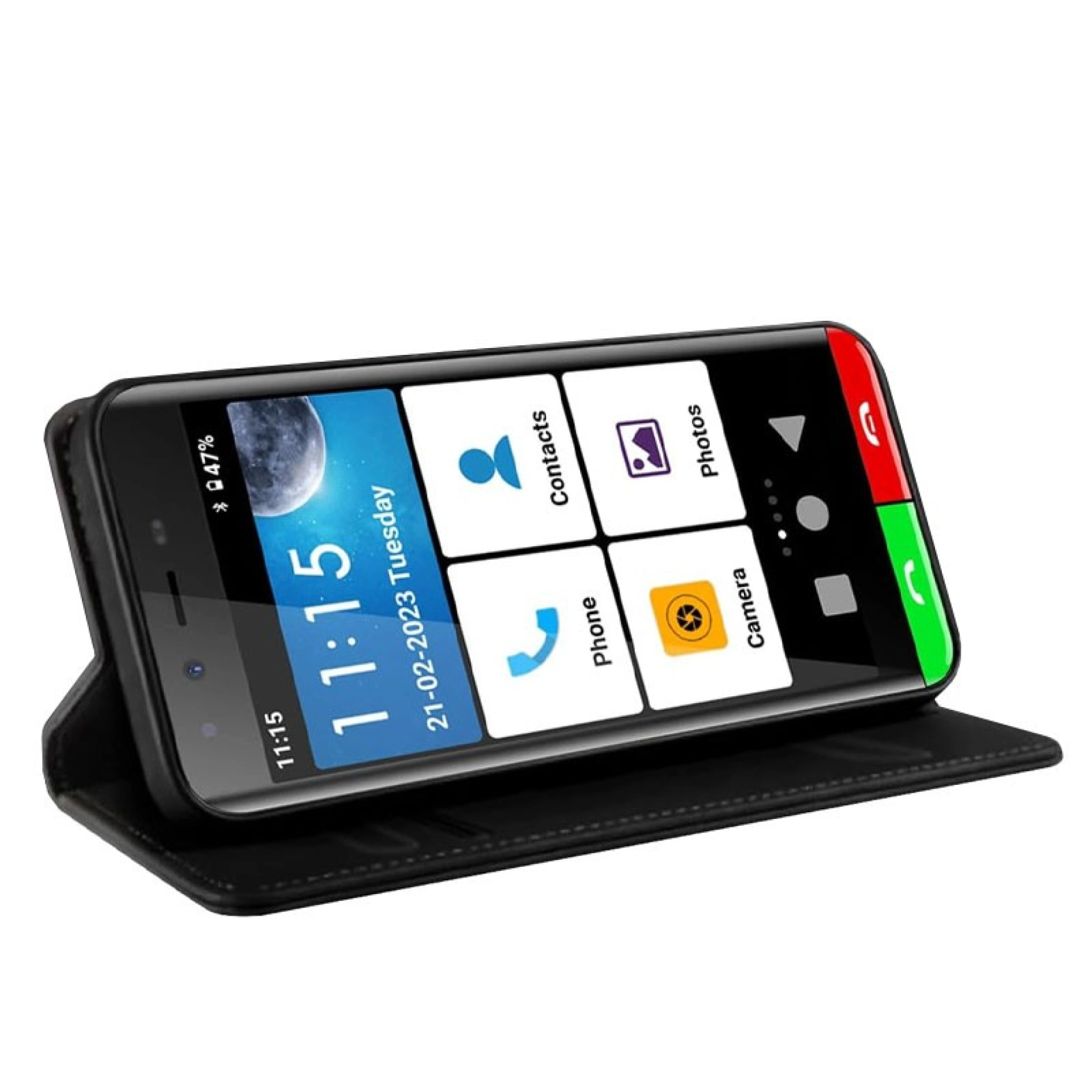 Artfone Smart 500 4G usando la funda como soporte