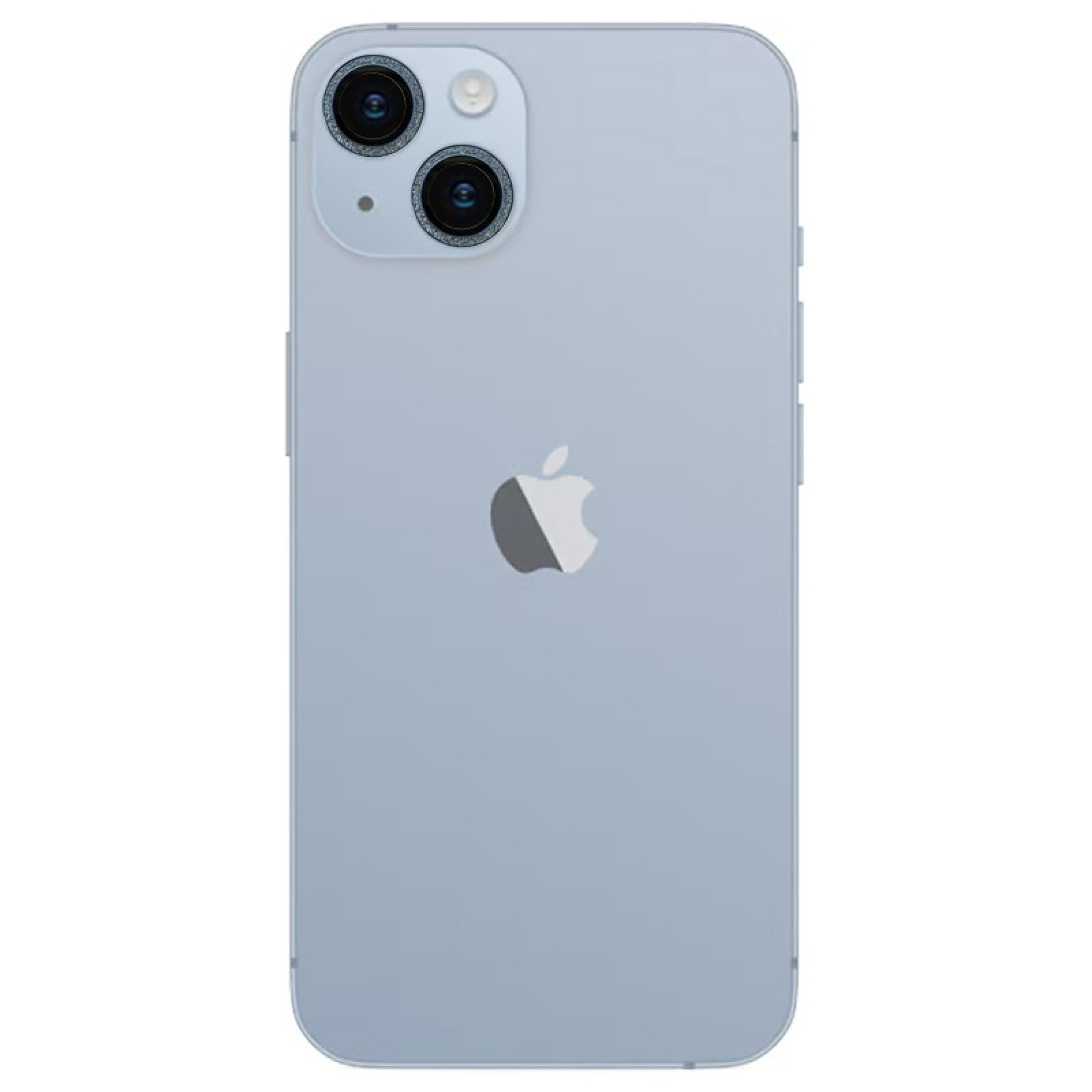 Protector de cámara iPhone 14 Plus Purpurina Azul