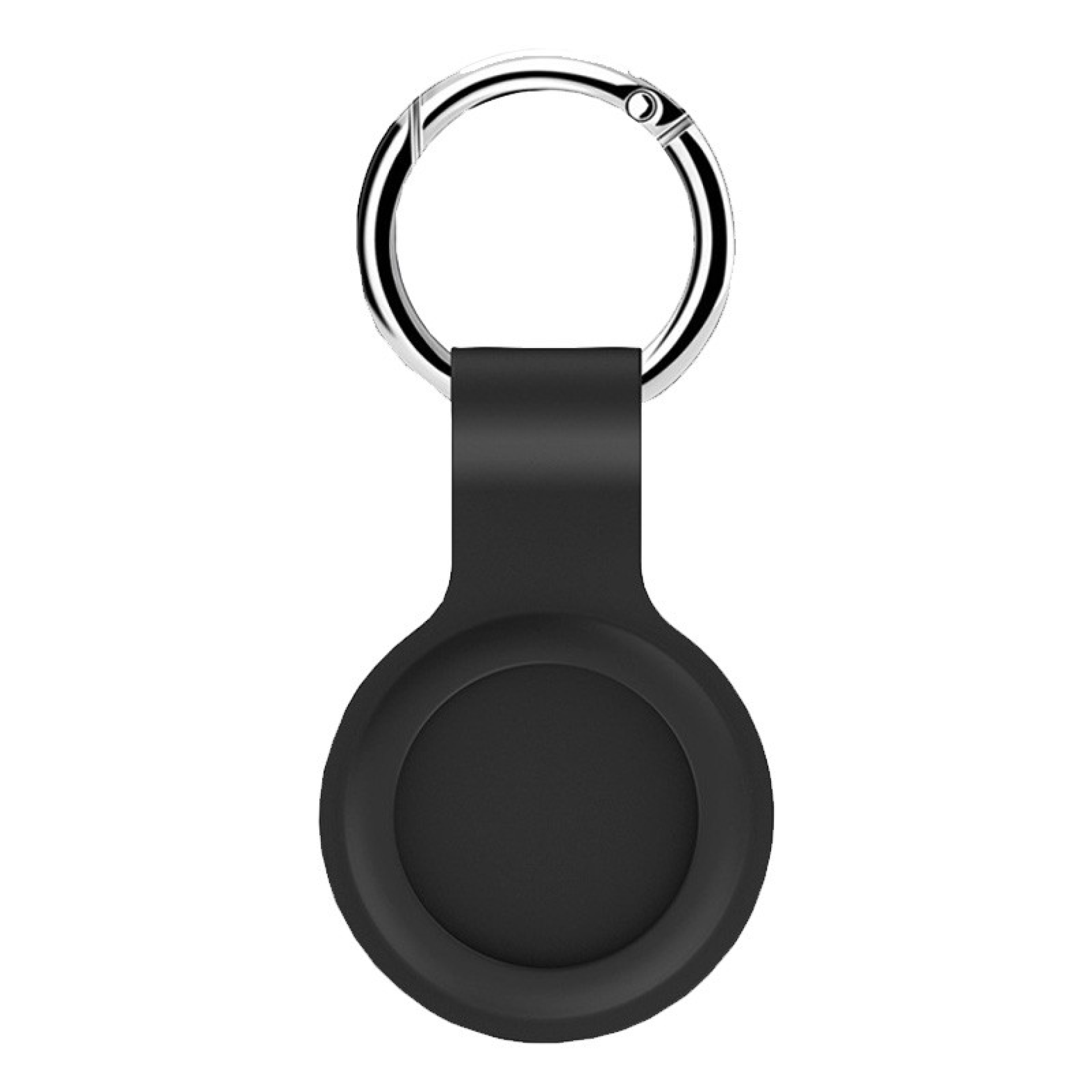 Llavero de Silicona Líquida AirTag Negro