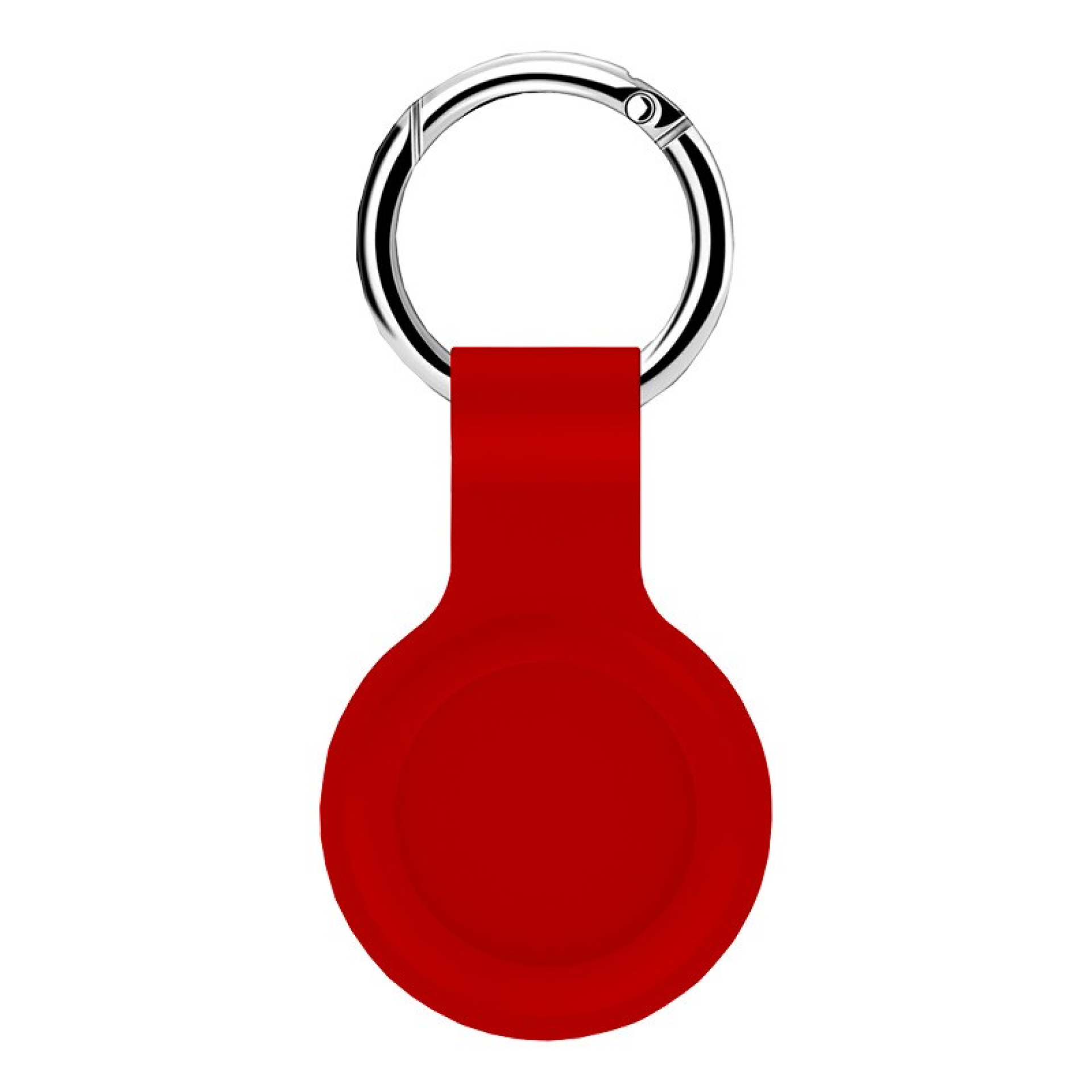 Porte-clés en silicone liquide AirTag Rouge