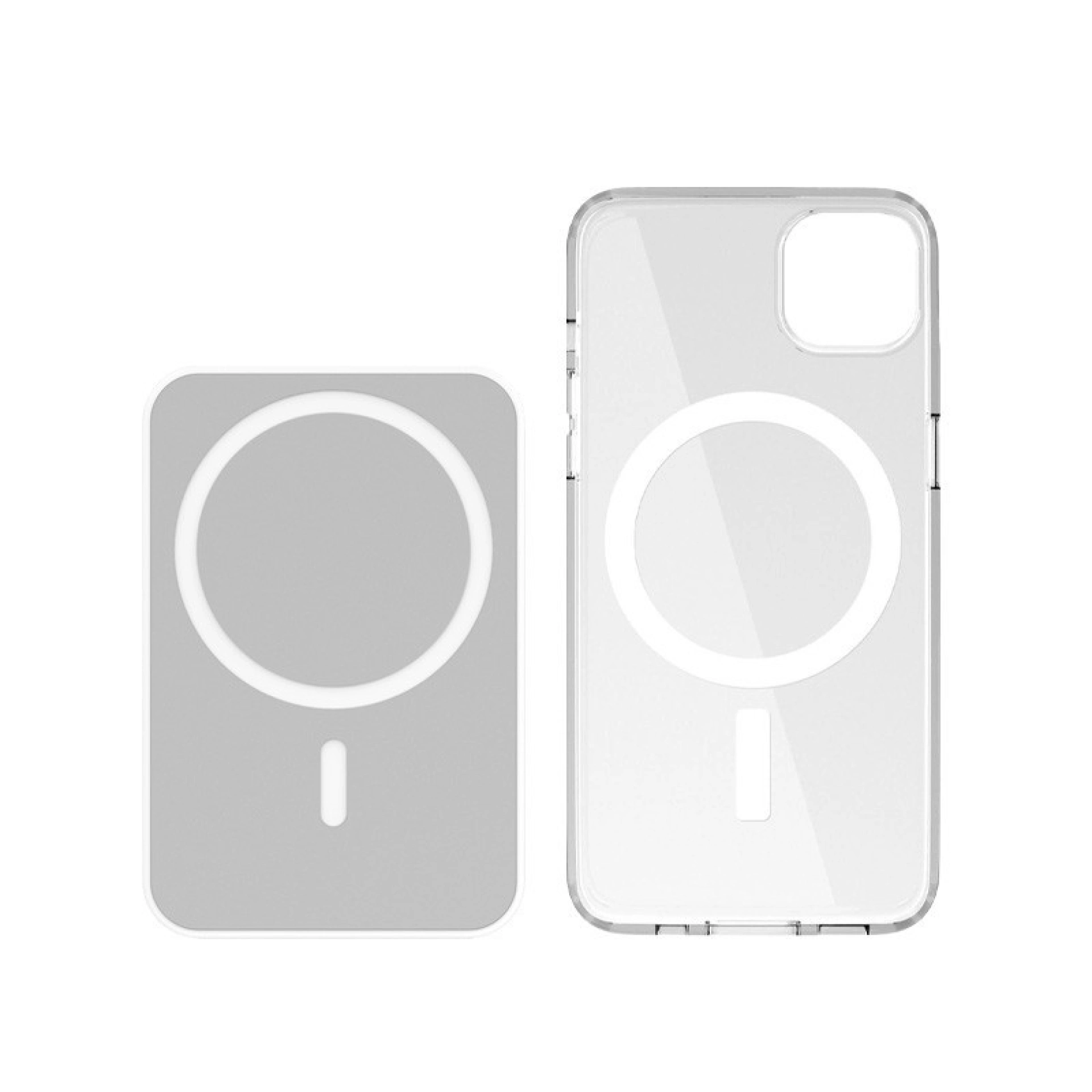 Powerbank + Capa MagSafe para iPhone Branco 12 Pro Max