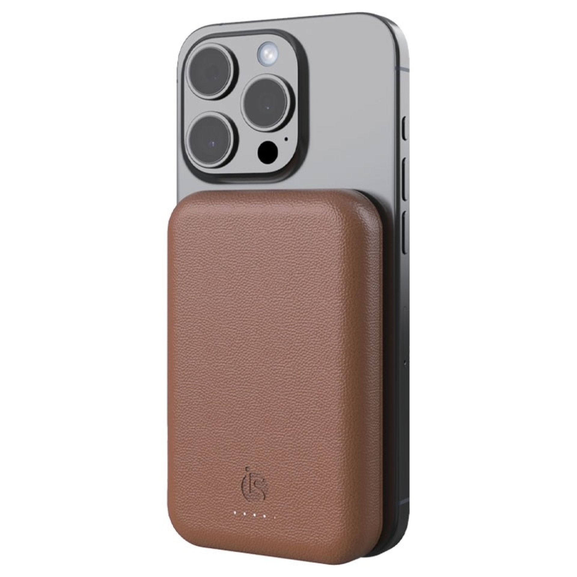 Powerbank de Piel Marrón