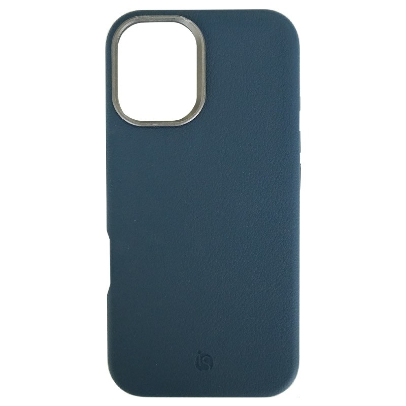 Magsafe leren hoesje Blauw iPhone 17