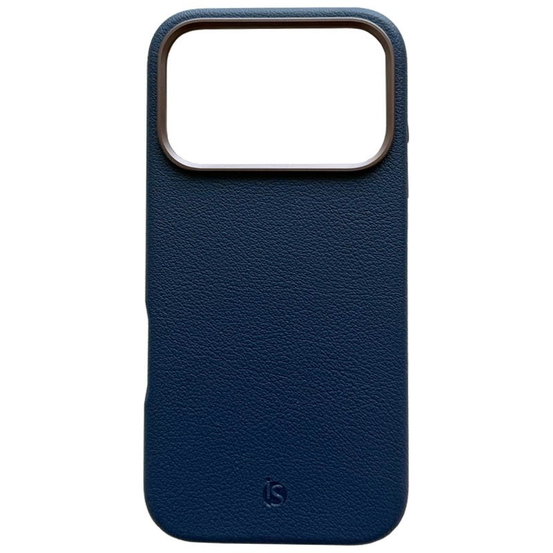 Coque en cuir MagSafe Bleu iPhone 17 Pro Max