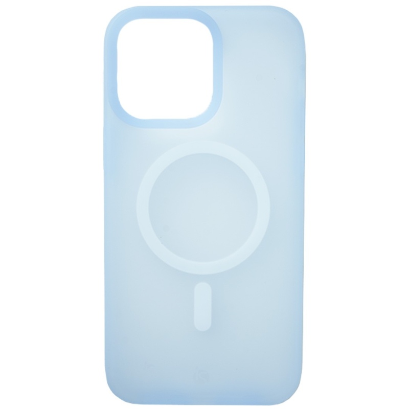 Coque Transparente Colorée MagSafe Bleu Clair iPhone 15