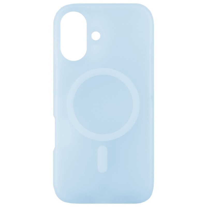 Coque Transparente Colorée MagSafe Bleu Clair iPhone 16
