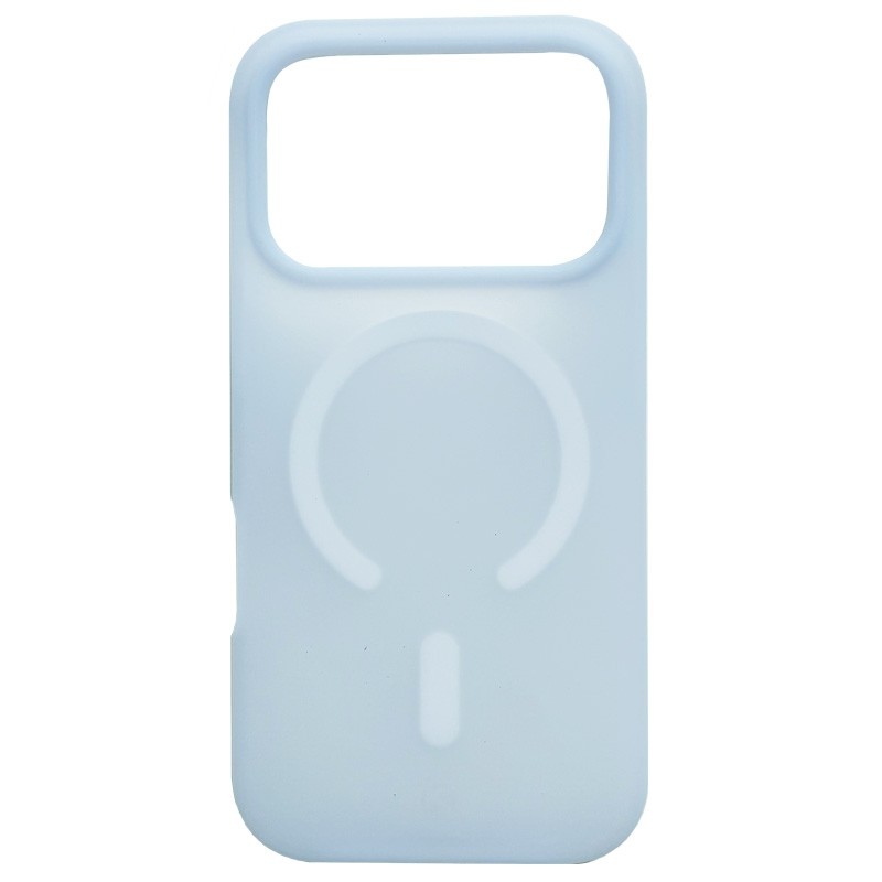 Coque Transparente Colorée MagSafe Bleu Clair iPhone Air