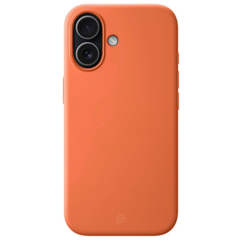 Coque en Silicone Liquide Magsafe pour iPhone 17 Orange