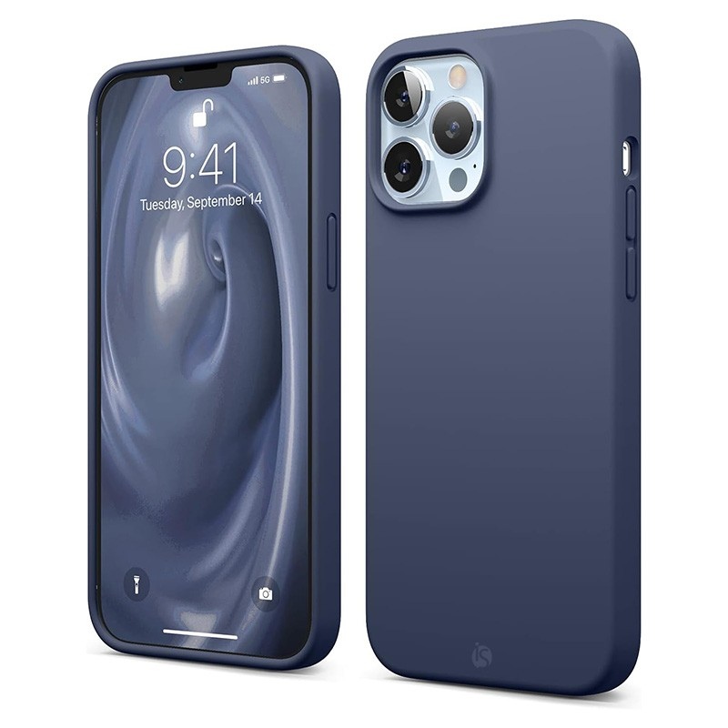 Vloeibare Siliconen MagSafe-hoes voor iPhone Blauw 15 Pro