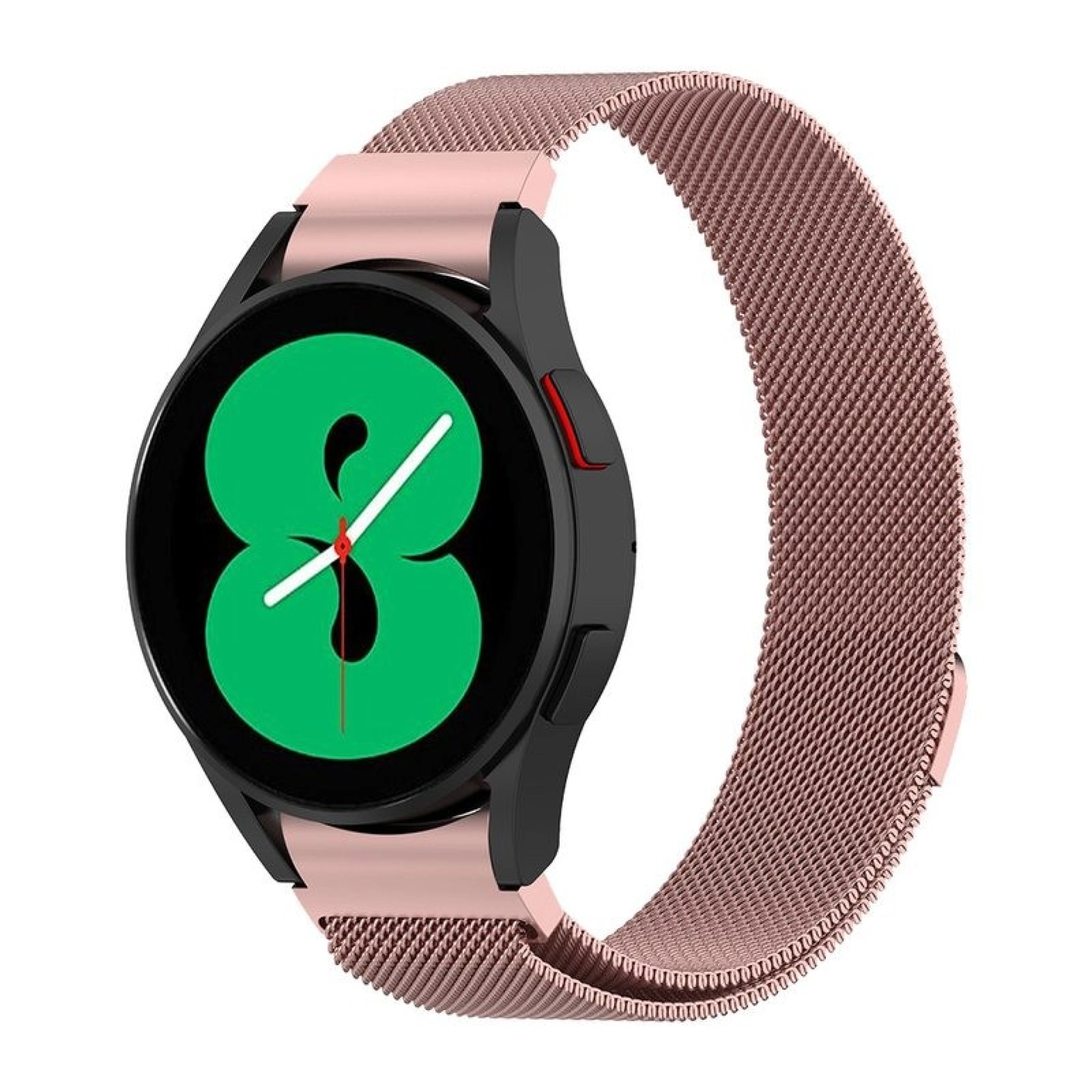 Bracelete Samsung Galaxy Watch​ Milanesa Rosa Dourado Watch 4