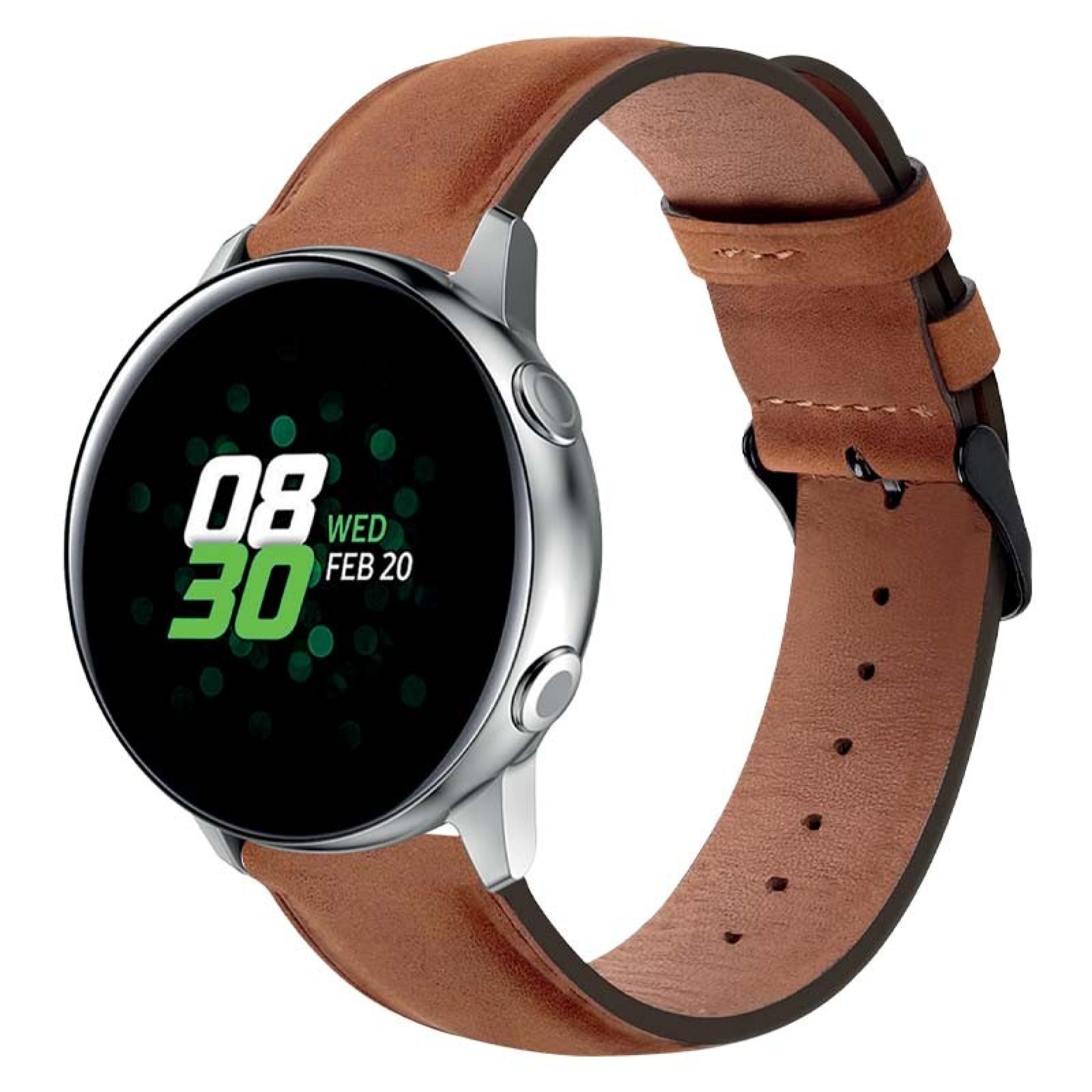 Correa Smartwatch de Cuero Castaño