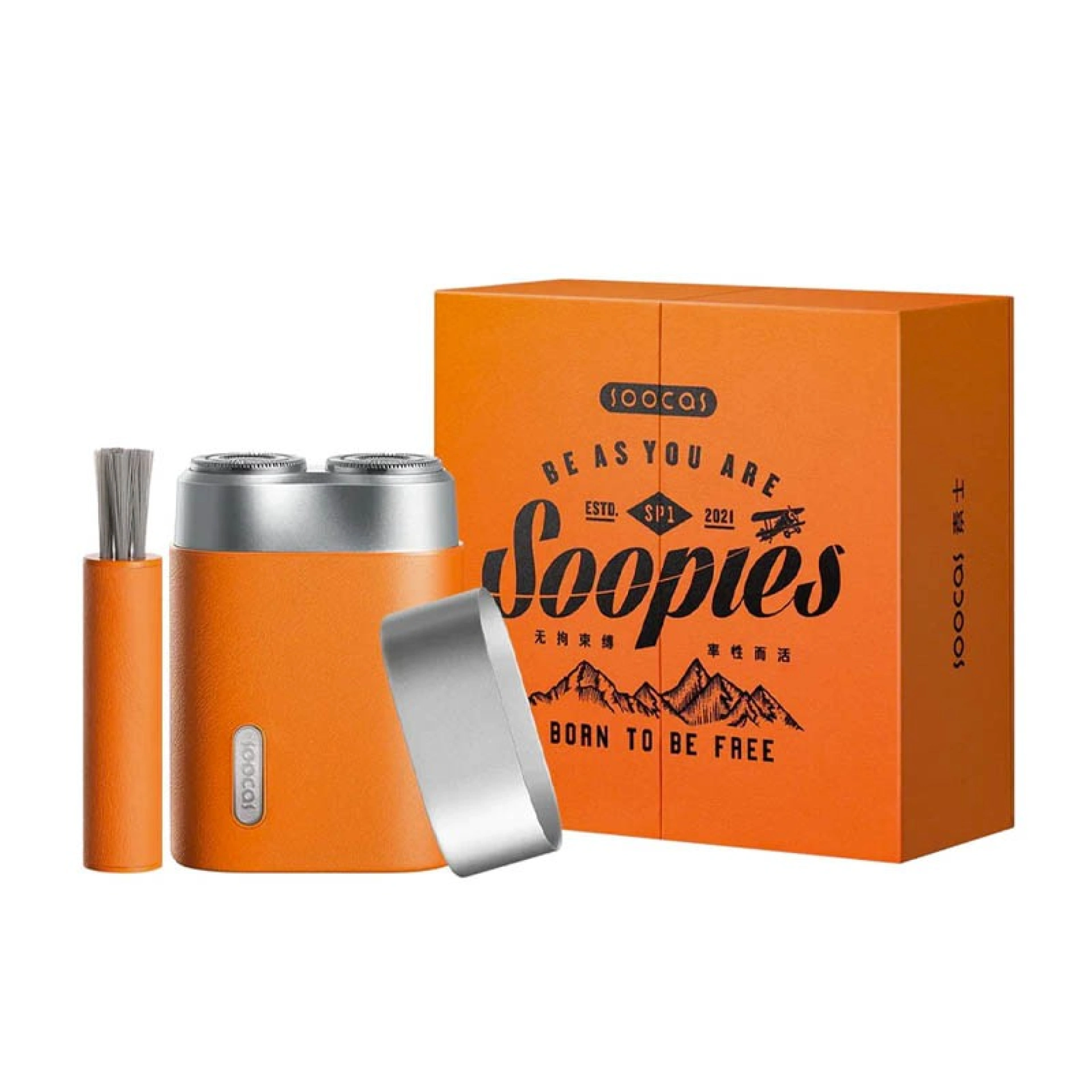 Máquina de barbear Soocas Laranja