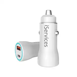 Cargador de Móvil para Coche USB + USB C