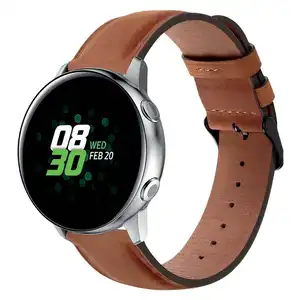 Correa Smartwatch de Cuero Castaño