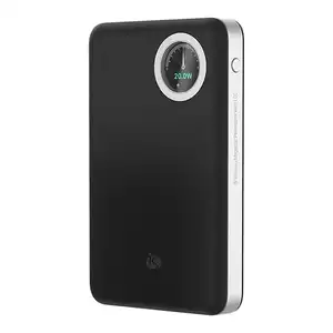 Powerbank MagSafe met LCD Zwart