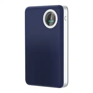 Powerbank MagSafe avec écran LCD Bleu