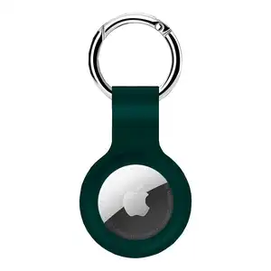 Porte-clés en silicone liquide AirTag Vert