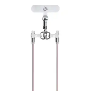 Cordón de Silicona con Carga USB-C para celular Rose USB C USB C
