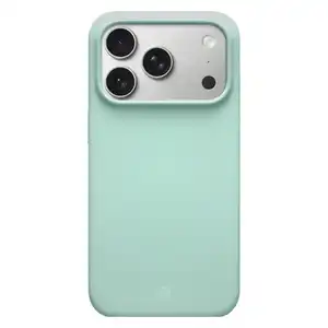 Capa Silicone Líquido Magsafe iPhone Azul Claro 17 Pro Max