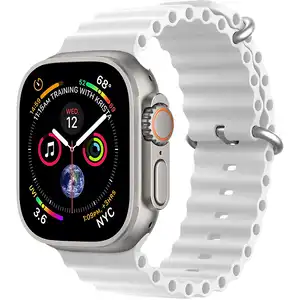 Ocean Strap voor Apple Kijk 42/44/45/49 mm Wit