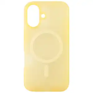 Funda Transparente Colorida MagSafe Amarillo iPhone 16 Plus