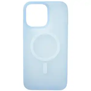 Capa Transparente MagSafe Colorida Azul Claro iPhone 16 Pro Max