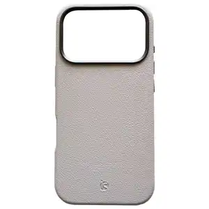 Capa em Pele Magsafe Branco iPhone 17 Pro