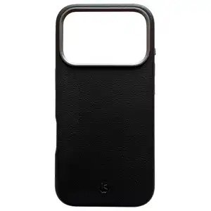 Coque en cuir MagSafe iPhone 17 Pro Max Noir