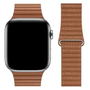 Correa Apple Watch en Piel Sintética 42/44/45mm Camel