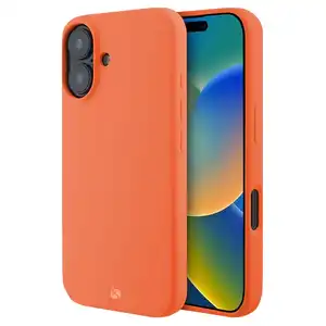 Funda en Silicona Líquida Magsafe iPhone 17 Naranja